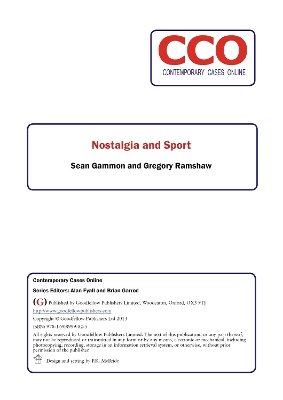 Book cover for Nostalgia and Sport