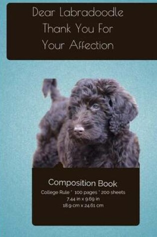 Cover of Labradoodle Affection Composition Notebook
