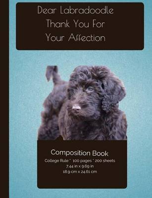 Book cover for Labradoodle Affection Composition Notebook