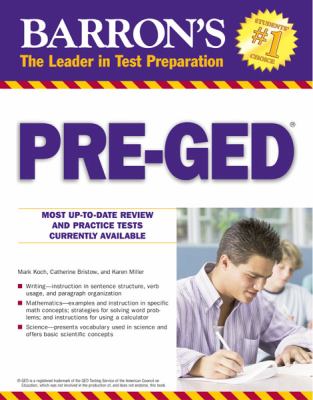 Book cover for Barron's Pre-GED