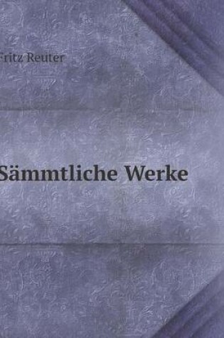 Cover of Sämmtliche Werke