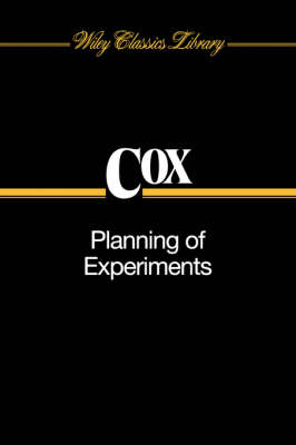 Book cover for Planning of Experiments