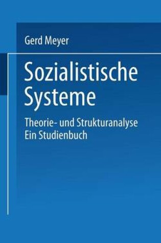 Cover of Sozialistische Systeme