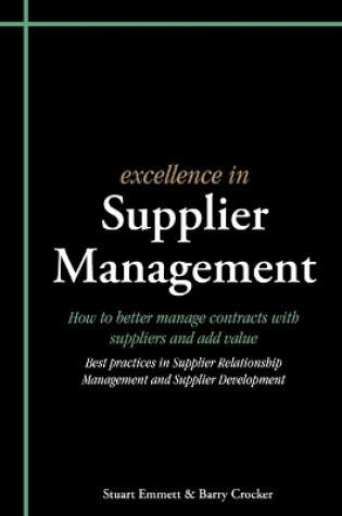 Cover of Excellence in Supplier Management