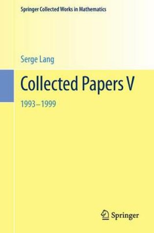 Cover of Collected Papers V