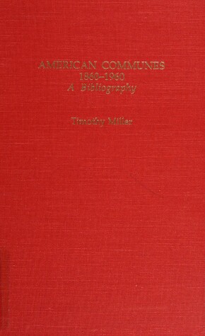 Book cover for American Communes, 1860-1960