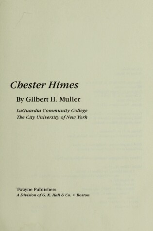 Cover of Chester Himes