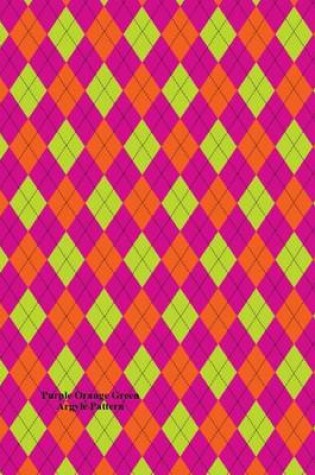 Cover of Purple Orange Green Argyle Pattern