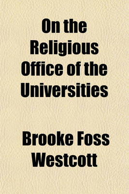 Book cover for On the Religious Office of the Universities