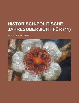 Book cover for Historisch-Politische Jahresubersicht Fur (11)