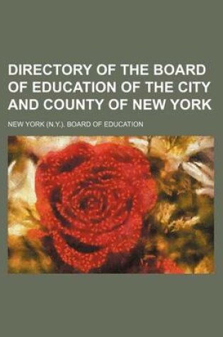 Cover of Directory of the Board of Education of the City and County of New York