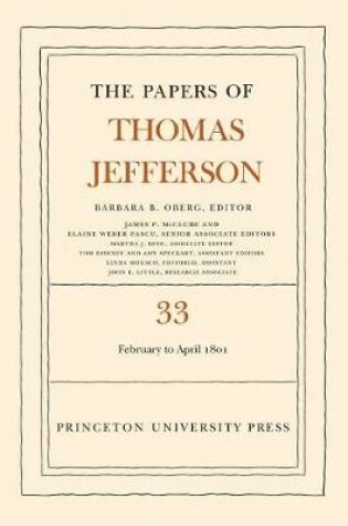 Cover of The Papers of Thomas Jefferson, Volume 33