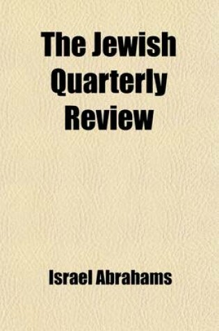 Cover of The Jewish Quarterly Review (Volume 12)