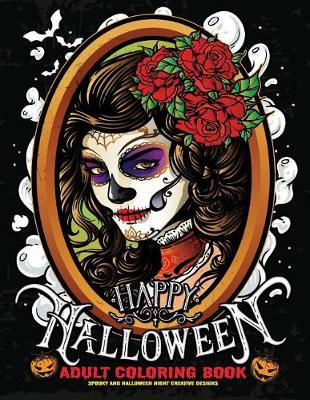 Book cover for Happy Halloween Coloring Book