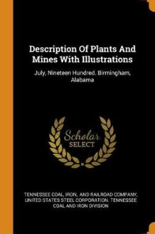 Cover of Description of Plants and Mines with Illustrations