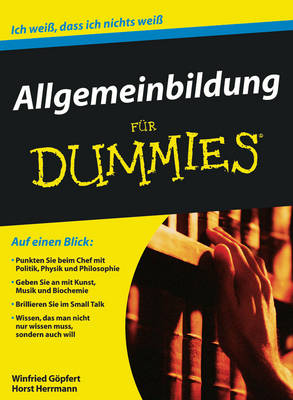 Cover of Allgemeinbildung Fur Dummies