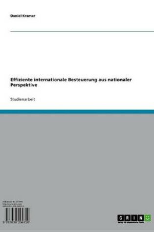 Cover of Effiziente Internationale Besteuerung Aus Nationaler Perspektive