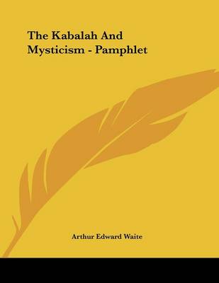 Book cover for The Kabalah and Mysticism - Pamphlet