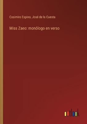 Book cover for Miss Zaeo