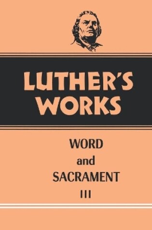 Cover of Luther's Works, Volume 37