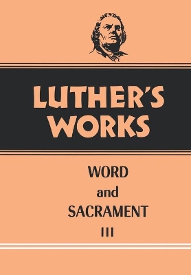 Book cover for Luther's Works, Volume 37