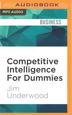 Book cover for Competitive Intelligence for Dummies