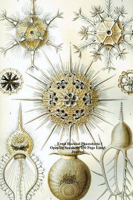 Book cover for Ernst Haeckel Phaeodaria 1 Opening Seashells 100 Page Lined Journal