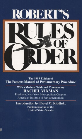 Cover of Robert's Rules of Order