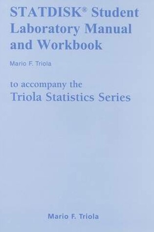 Cover of STATDISK Manual for the Triola Statistics Series