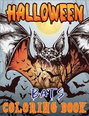 Book cover for Halloween Bats Coloring Book