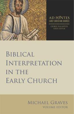 Book cover for Biblical Interpretation in the Early Church