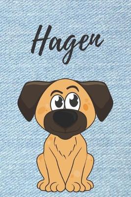 Book cover for personalisiertes Notizbuch Hunde / Malbuch / Tagebuch / Journal / DIN A5 / Geschenk Hagen