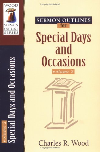 Book cover for Sermon Outlines on Special Days and Occasions, Vol. 2