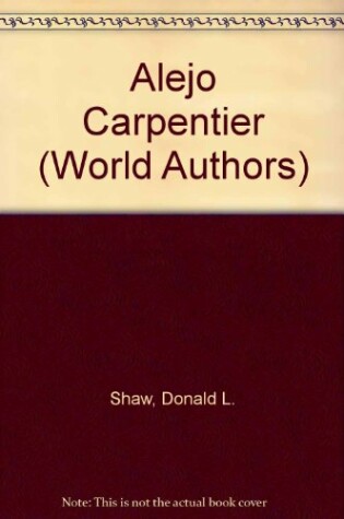 Cover of Alejo Carpentier