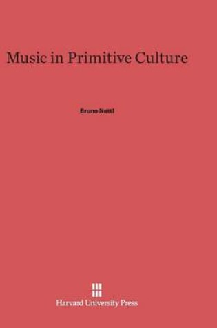 Cover of Music in Primitive Culture