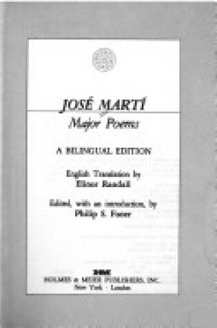 Cover of Major Poems