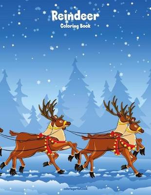 Cover of Reindeer Coloring Book 1