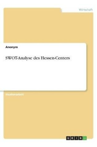 Cover of SWOT-Analyse des Hessen-Centers