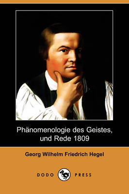 Book cover for Phanomenologie Des Geistes, Und Rede 1809 (Dodo Press)