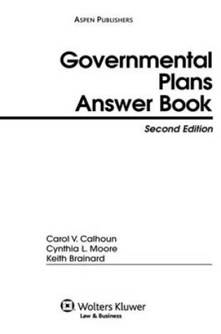 Cover of Governmental Plans Answer Book, Second Edition