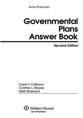 Cover of Governmental Plans Answer Book, Second Edition