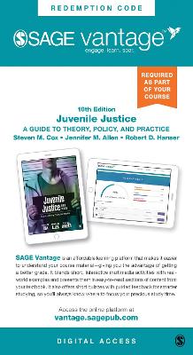 Book cover for Juvenile Justice- Vantage Slimpack