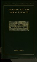 Cover of Meaning and the Moral Sciences