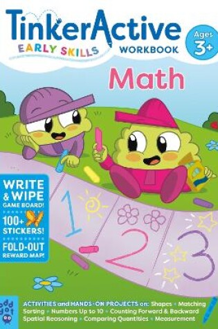 Cover of TinkerActive Early Skills Math Workbook Ages 3+