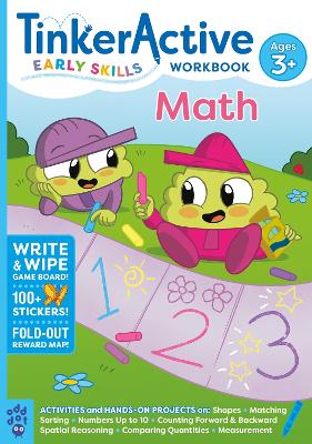 Cover of TinkerActive Early Skills Math Workbook Ages 3+