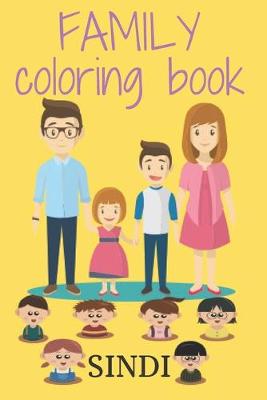 Book cover for Family Coloring Book SINDI