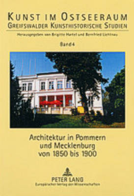 Book cover for Architektur in Pommern Und Mecklenburg Von 1850 Bis 1900