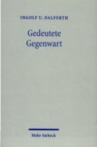 Cover of Gedeutete Gegenwart