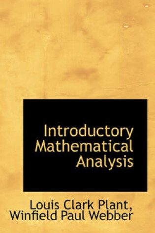 Cover of Introductory Mathematical Analysis