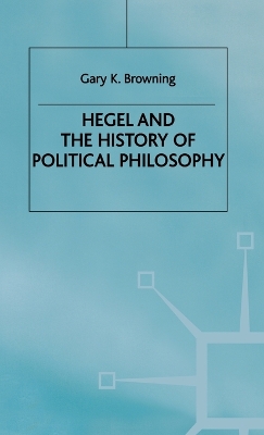 Book cover for Hegel and the History of Political Philosophy